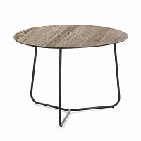 кофейный столик круглый march коричневый в Нижневартовске