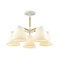 потолочная люстра odeon light nicola 4111/5 белый в Нижневартовске