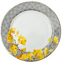 тарелка обеденная 27 см желтый орнамент в Нижневартовске