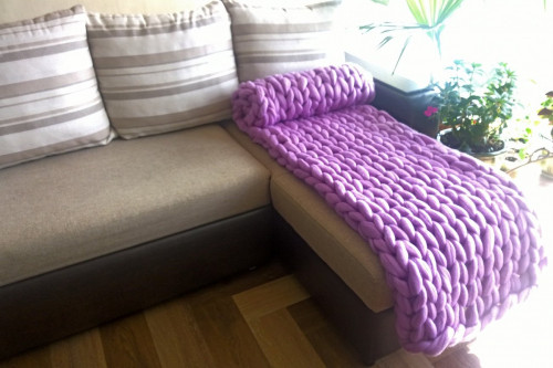 плед нежность фиолетовый большой в Нижневартовске