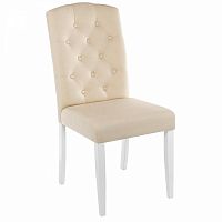 стул деревянный menson white / fabric сream в Нижневартовске