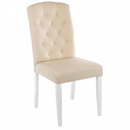 стул деревянный menson white / fabric сream в Нижневартовске