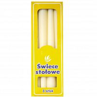 свеча тонкая столовая кремовая, 21 см в Нижневартовске