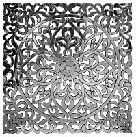 зеркальное панное настенное квадратное 120х120 см резное в Нижневартовске