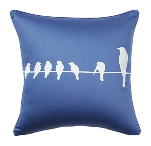 подушка с птичками birdies on a wire diamond-blue в Нижневартовске