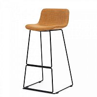 барный стул neo с мягкой обивкой коричневый в Нижневартовске