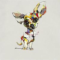 картина маслом собака слушает - 2 в Нижневартовске