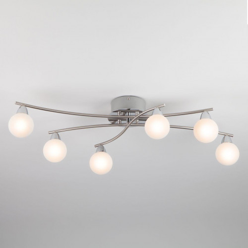 потолочная люстра eurosvet elias 70065/6 хром в Нижневартовске