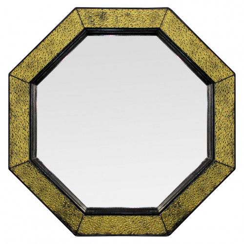 зеркало восьмиугольное латунное с черным бордюром maja в Нижневартовске