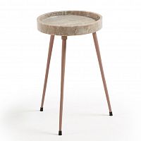 журнальный столик rubie круглый с мраморной столешницей от la forma (ex julia grup) в Нижневартовске