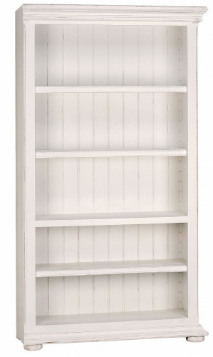 правый книжный шкаф для библиотеки открытый «нордик» белый в Нижневартовске