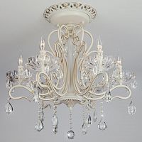 потолочная люстра eurosvet 12205/6 белый strotskis в Нижневартовске