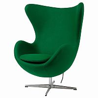 кресло egg chair кашемир зеленое в Нижневартовске