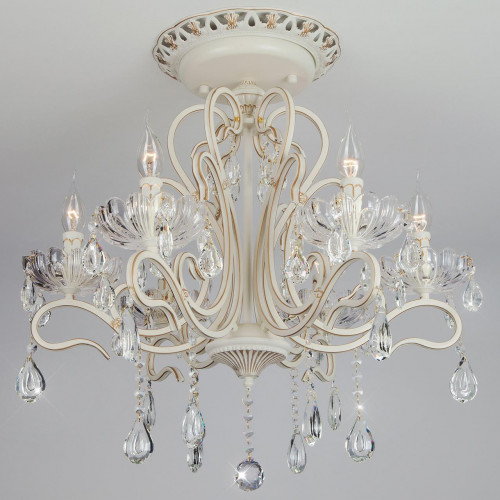 потолочная люстра eurosvet 12205/6 белый strotskis в Нижневартовске