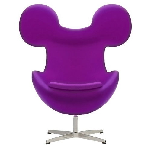кресло egg mickey фиолетовое в Нижневартовске