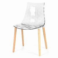 стул gauzy с деревянными ножками прозрачный в Нижневартовске