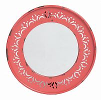 зеркало круглое красное металлическое диаметр 25 см fiesta red в Нижневартовске