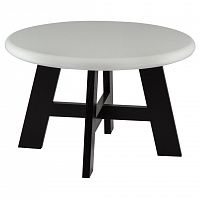 стол журнальный lunar 80*50 см черный, белый в Нижневартовске