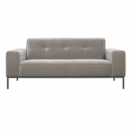 диван ville двухместный прямой светло-серый в Нижневартовске