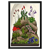 арт-постер микромир, версия цветы в Нижневартовске