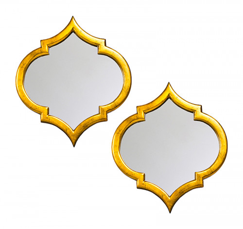 комплект зеркал настенных золото доминик, 2 штуки в Нижневартовске
