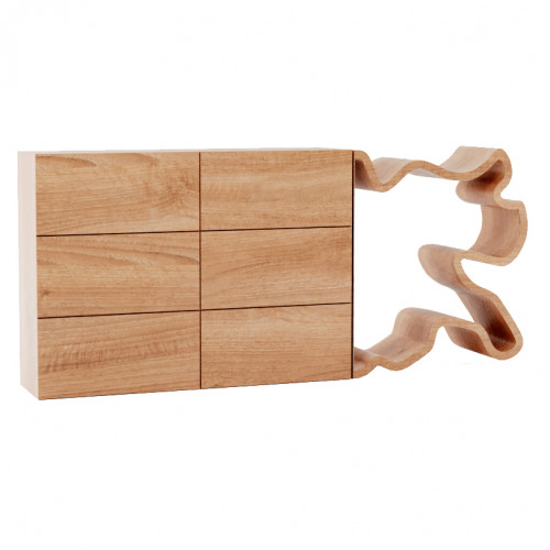 комод пень тонкий 6 ящиков дуб от odingeniy в Нижневартовске