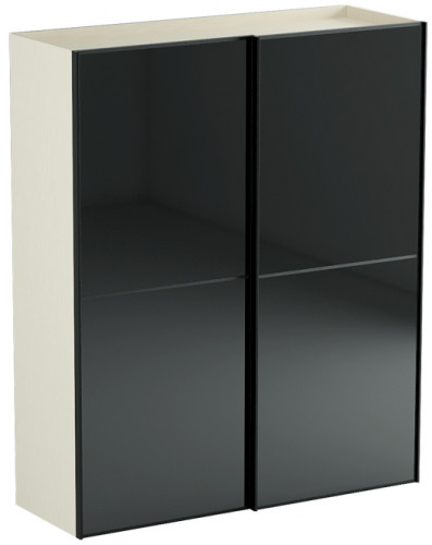 шкаф nero черный с белым в Нижневартовске