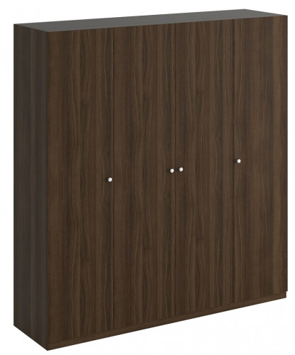 шкаф uno четырехдверный дуб с зеркалом коричневый в Нижневартовске