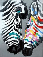 картина маслом красочная зебра в Нижневартовске
