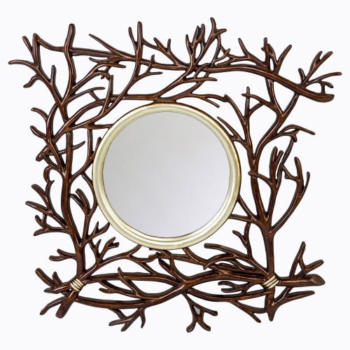 зеркало круглое большое в квадратной раме с ветками монблан в Нижневартовске